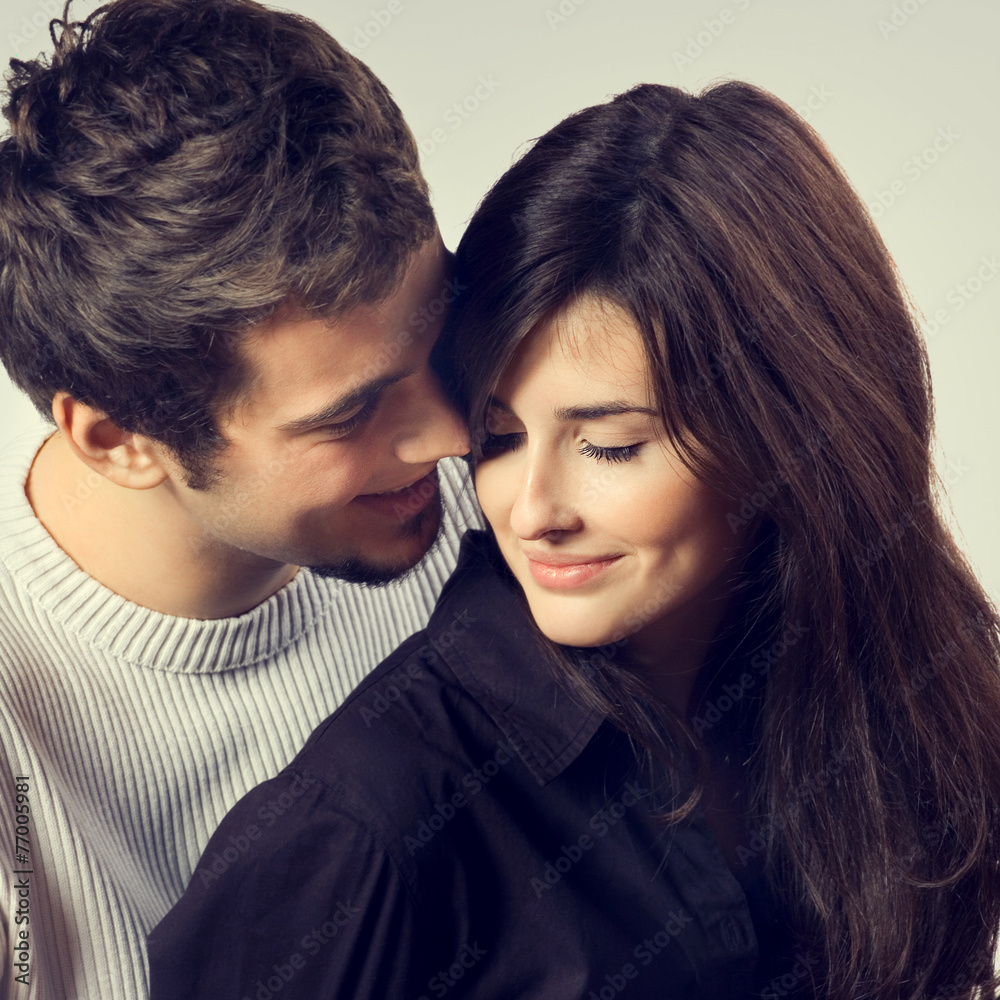 Portrait of young happy couple Portrait of young happy couple