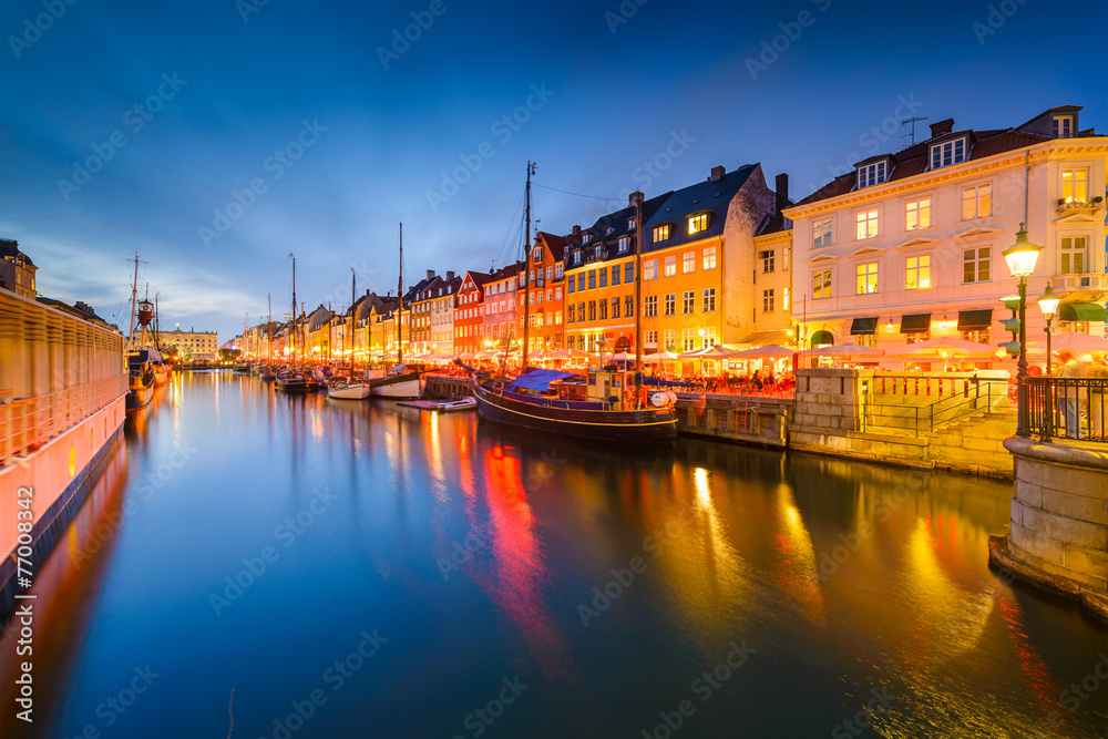 Nyhavn Canal of Copenhagen, Denmark
