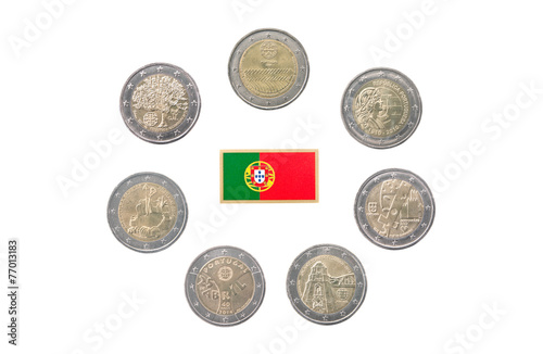 Collection of commemorative coins of Portugal