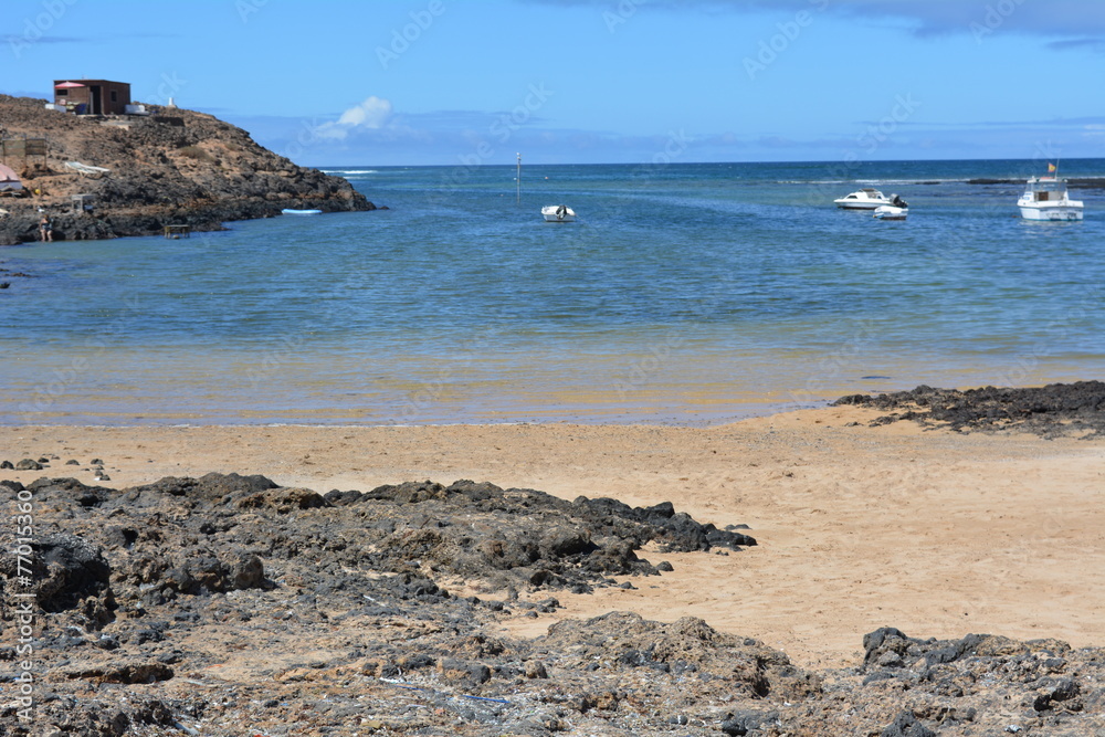 Seascape Majanicho beach Fuerteventura Canary Islands Spain