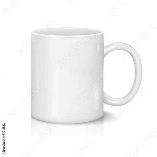 Vector White Cup for Business Branding and Corporate Identity