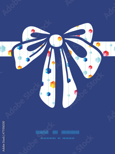 Vector abstract hanging jewels striped gift bow silhouette