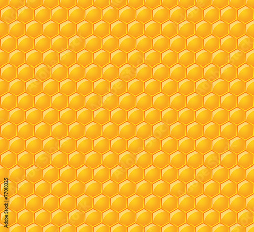 vector seamless pattern with glossy honeycombs