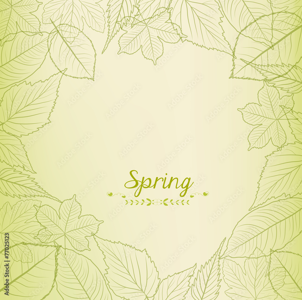 Fresh green leaves background Fresh green leaves background
