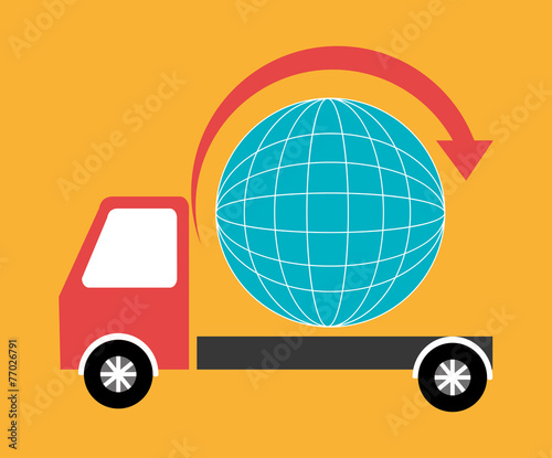 Delivery design, vector illustration.