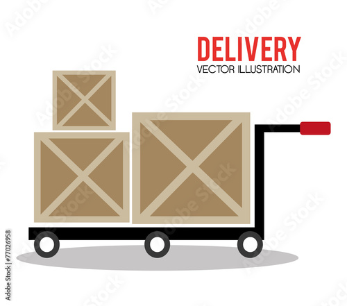 Delivery design, vector illustration.