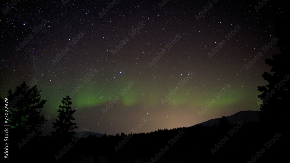 Time lapse Aurora Polaris shooting stars night sky natural solar light Norway Time lapse Aurora Polaris shooting stars night sky natural solar light Norway