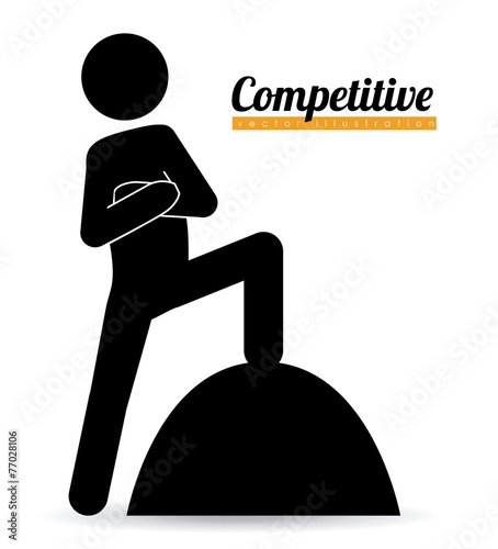 Competition design, vector illustration.
