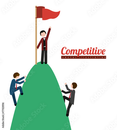 Competition design, vector illustration.