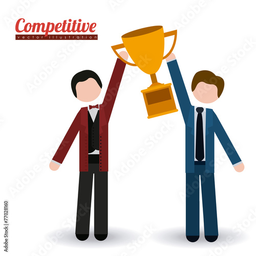 Competition design, vector illustration.
