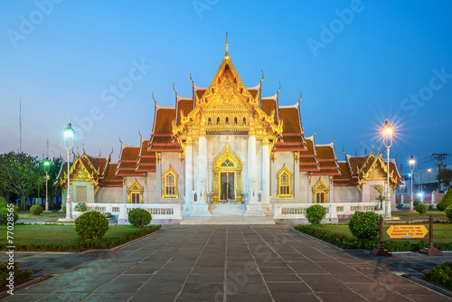 The Marble Temple, Wat Benchamabopitr Dusitvanaram Bangkok THAIL © ake1150