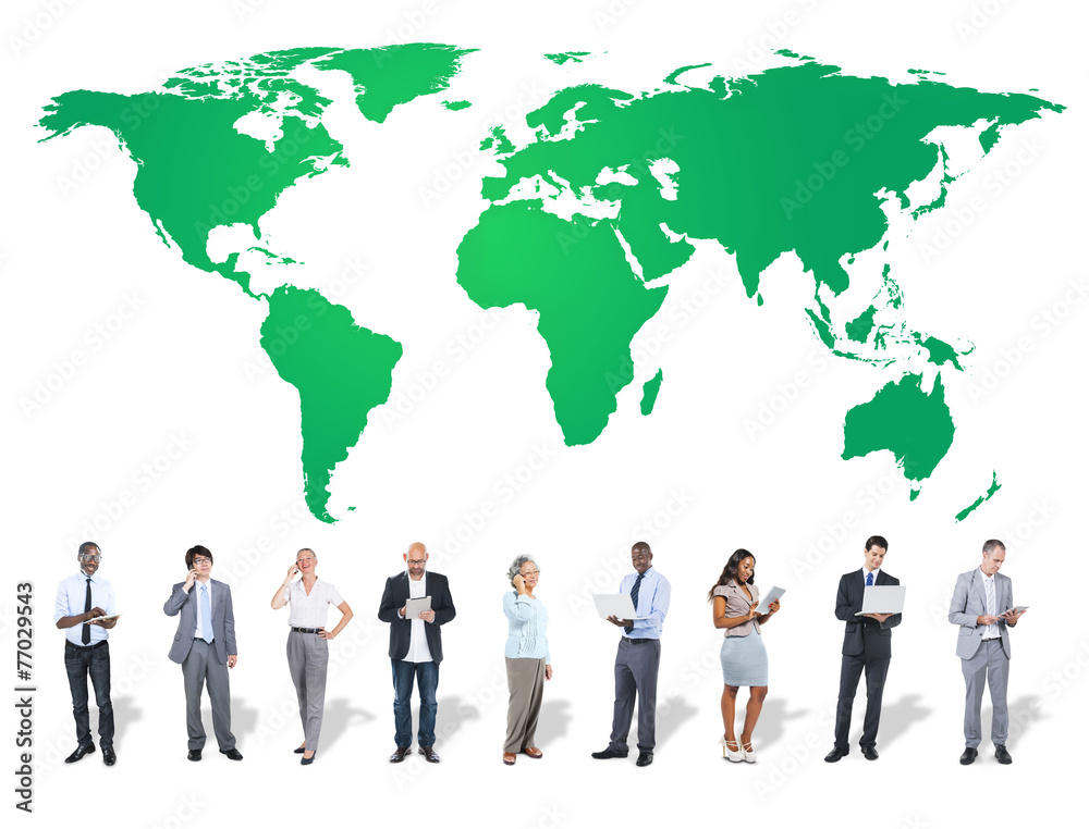 Green Business Environment Global Conservation Concept Green Business Environment Global Conservation Concept