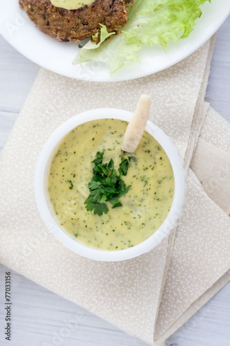 Canvas Print aioli sauce