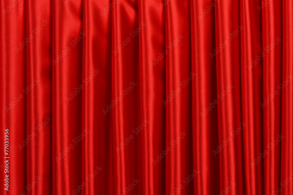Red Curtain close-up Red Curtain close-up