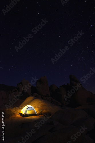 Night Camping in Joshua Tree National Park