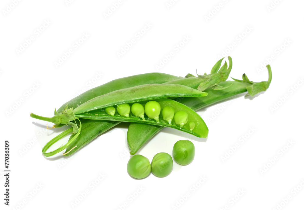 String bean with white background String bean with white background