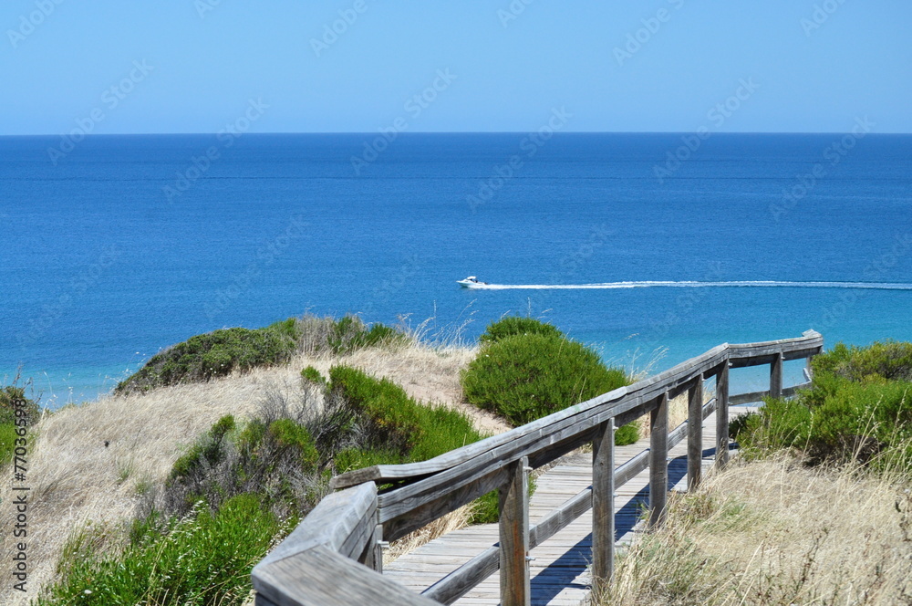 Tourist walking path. Hallett Cove, Adelaide.