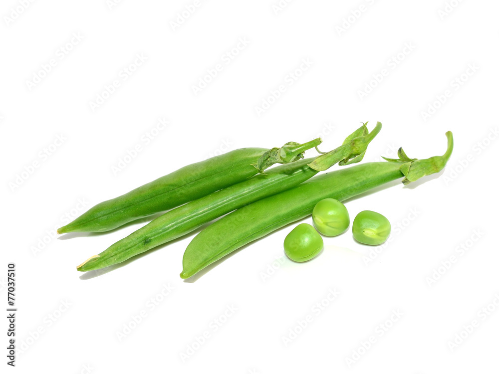 String bean with white background String bean with white background