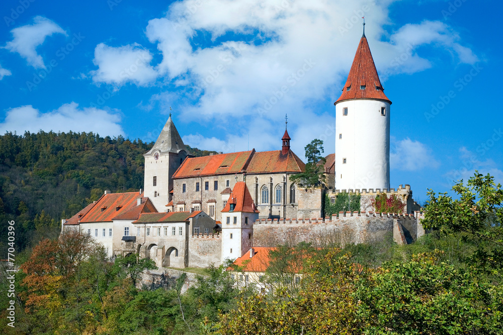 medieval royal gothic castle Krivoklat, Czech republic