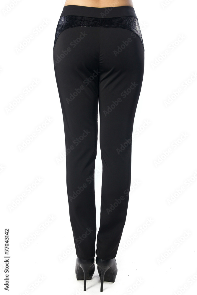 kind of pants on a woman on a white background kind of pants on a woman on a white background