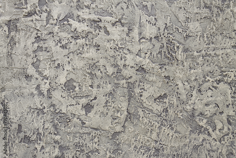 Naklejka premium The gray plastered wall