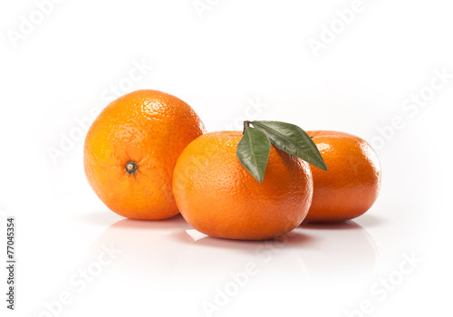 Oranges fruit isolated on white background