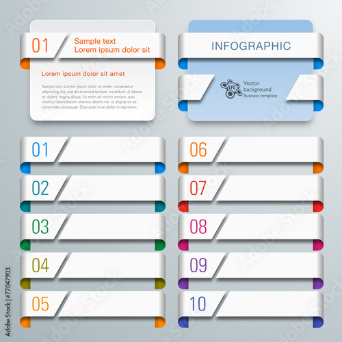Infographics Web Banner & Label Design