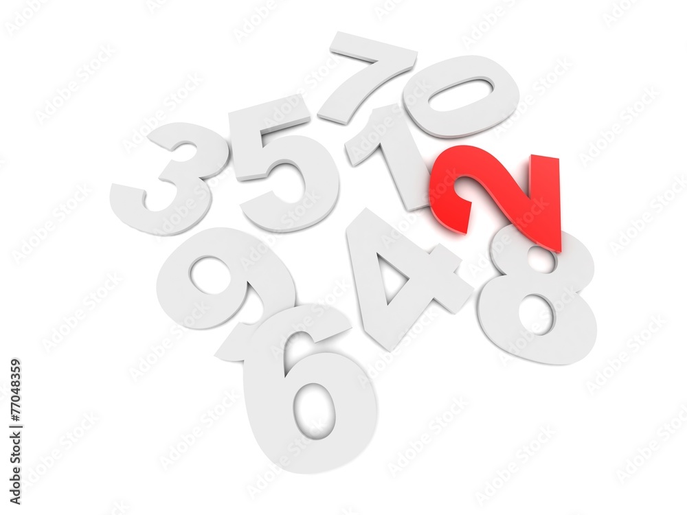 Obraz premium concept number