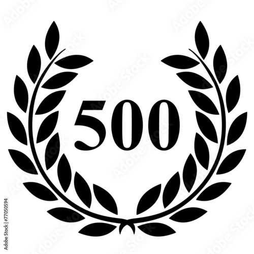 Lauriers 500 sur fond blanc