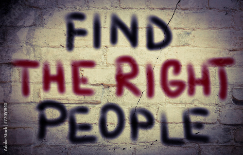 Find The Right People Concept