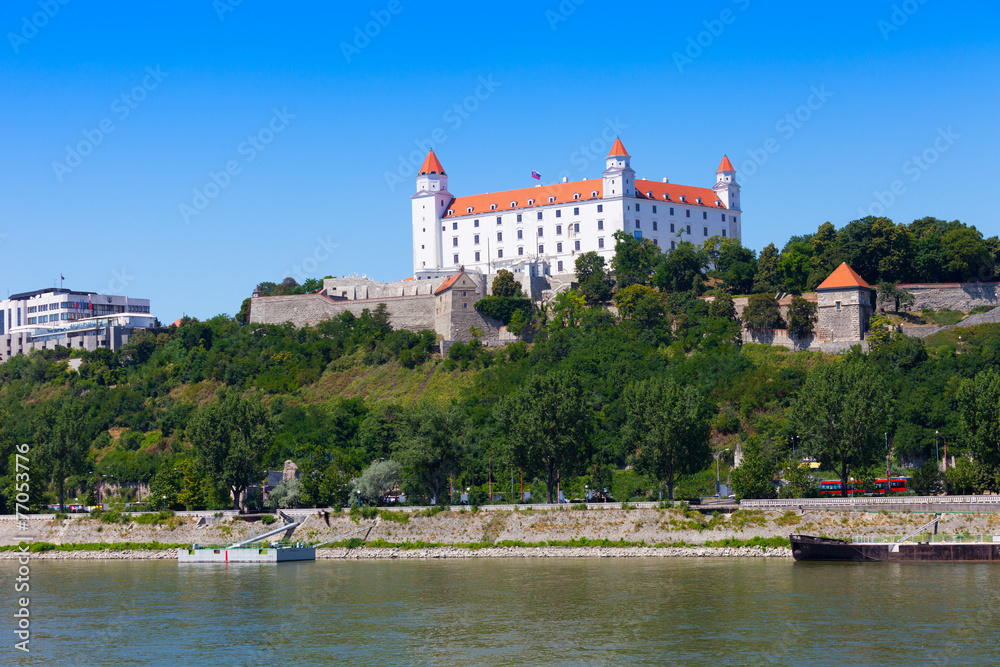 Medieval castle on  hill , Bratislava, Slovakia