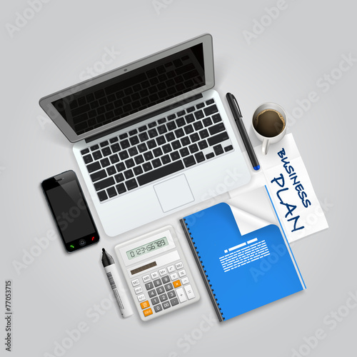 Business collage items