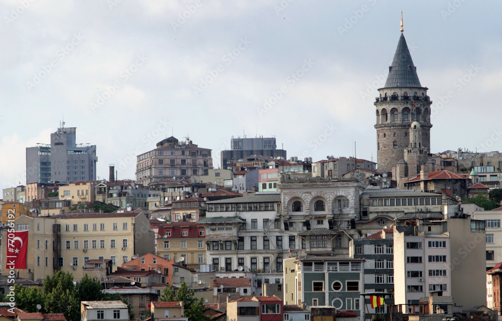 View of Istanbul and Galata Tower, Turkey