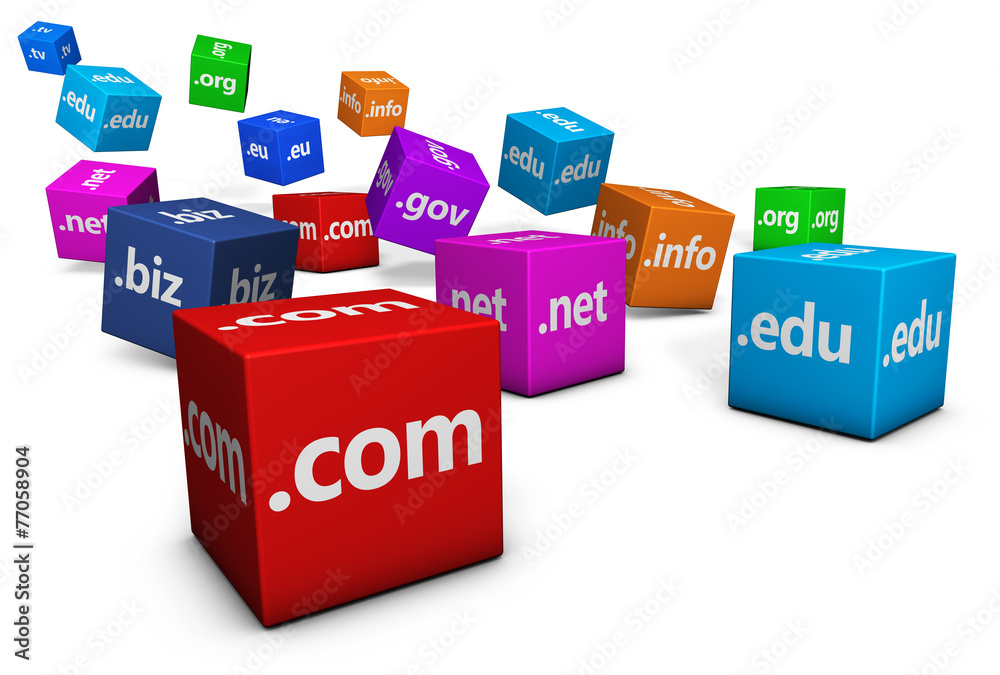 Web And Internet Domain Names - obrazy, fototapety, plakaty 