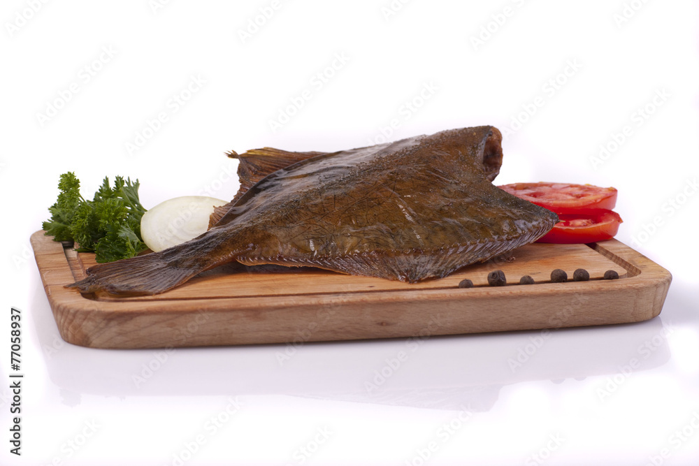 Obraz premium Smoked flounder