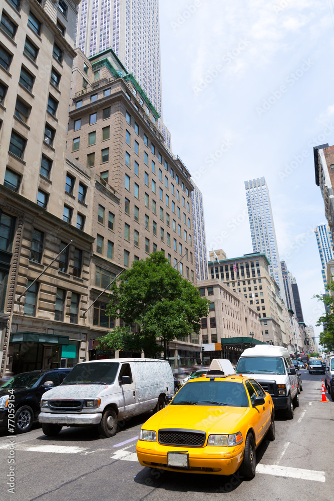 Obraz premium New York city Manhattan Fifth Avenue 5th Av US