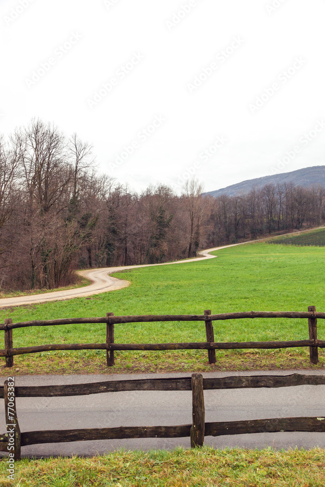 Countryside landscape in autumn, nobody inside Countryside landscape in autumn, nobody inside