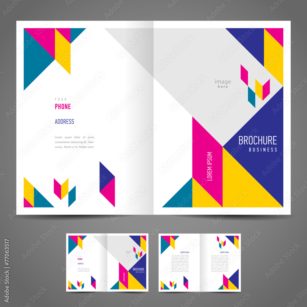 brochure design template booklet vector abstract triangles brochure design template booklet vector abstract triangles