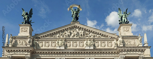 pediment Lviv Opera House