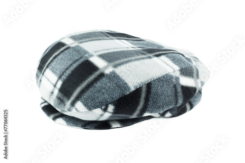 Woolen cap isolated on white background photo