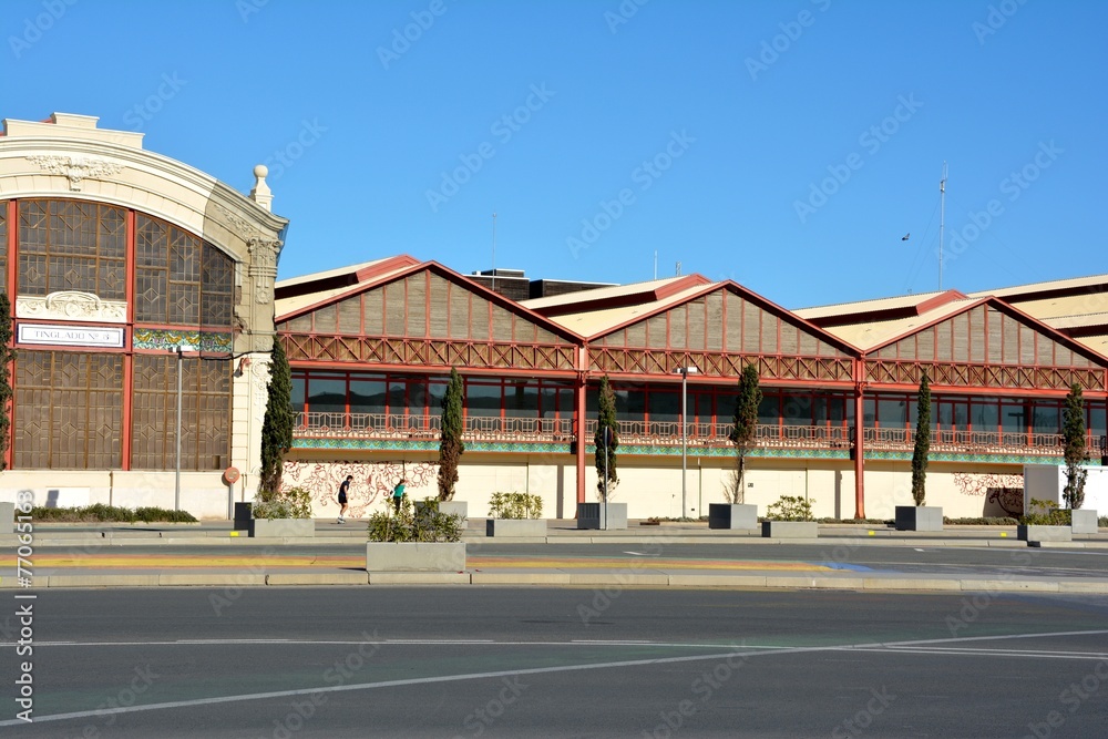 Harbour warehouses, Valencia, Spain