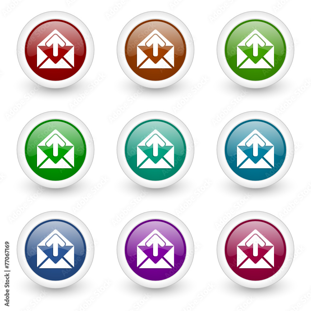 email web icons vector set email web icons vector set