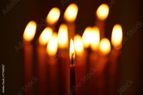 Candles in church
