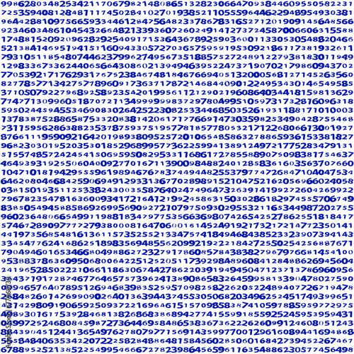 Pattern of numbers
