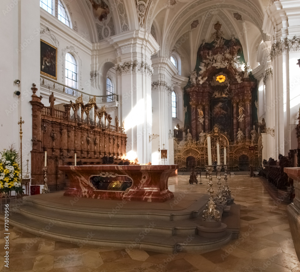 Weingarten, interior of the church