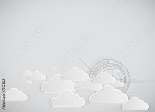 Integration technology with nature, sky. Best ideas for Business