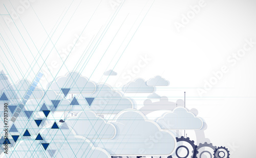 Integration technology with nature, sky. Best ideas for Business