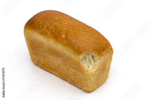 bread on the white background