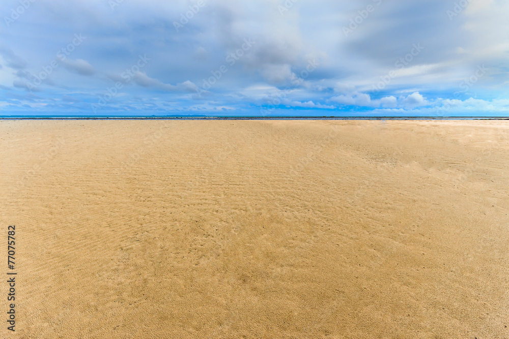 Empty sand beach for backgrounds.