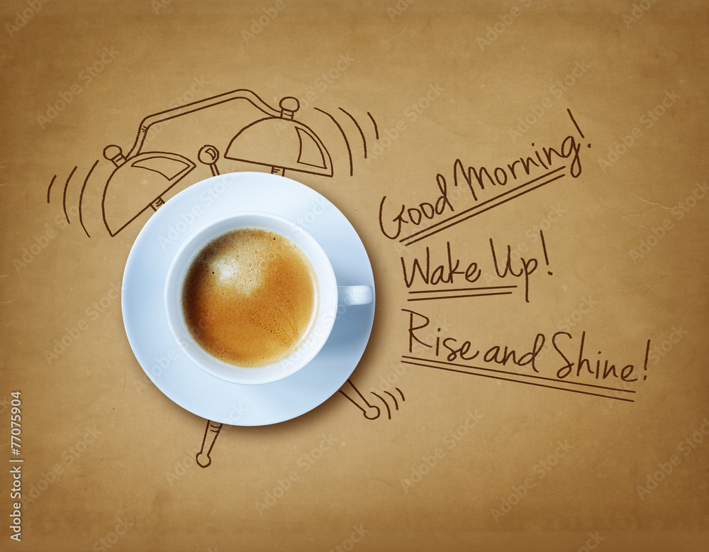 Good morning coffee - obrazy, fototapety, plakaty 